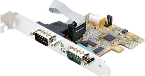 STARTECH.COM 2 Port PCI Express Serielle Schnittstellenkarte PCIe auf RS232 Karte Serielle Adapter Karte / Erweiterungskarte