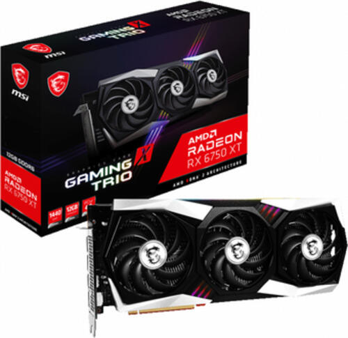 MSI GAMING Radeon RX 6750 XT X TRIO 12G AMD 12 GB GDDR6