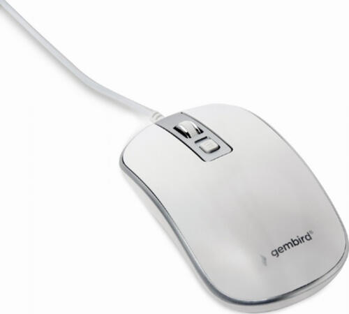 Gembird MUS-4B-06-WS Maus Büro Beidhändig USB Typ-A Optisch 1200 DPI