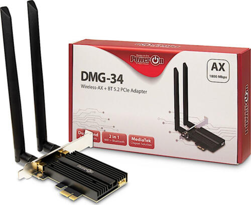 Inter-Tech DMG-34 Eingebaut WLAN / Bluetooth 1800 Mbit/s