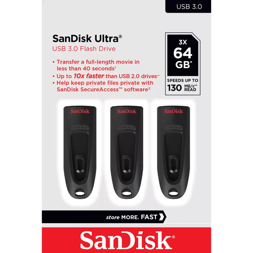 SanDisk Ultra - USB-Flash-Laufwerk - 64 SanDisk Ultra - USB-Flash-Laufwerk - 64